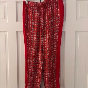 Carlisle Red Track Pants with Elastic Waistband